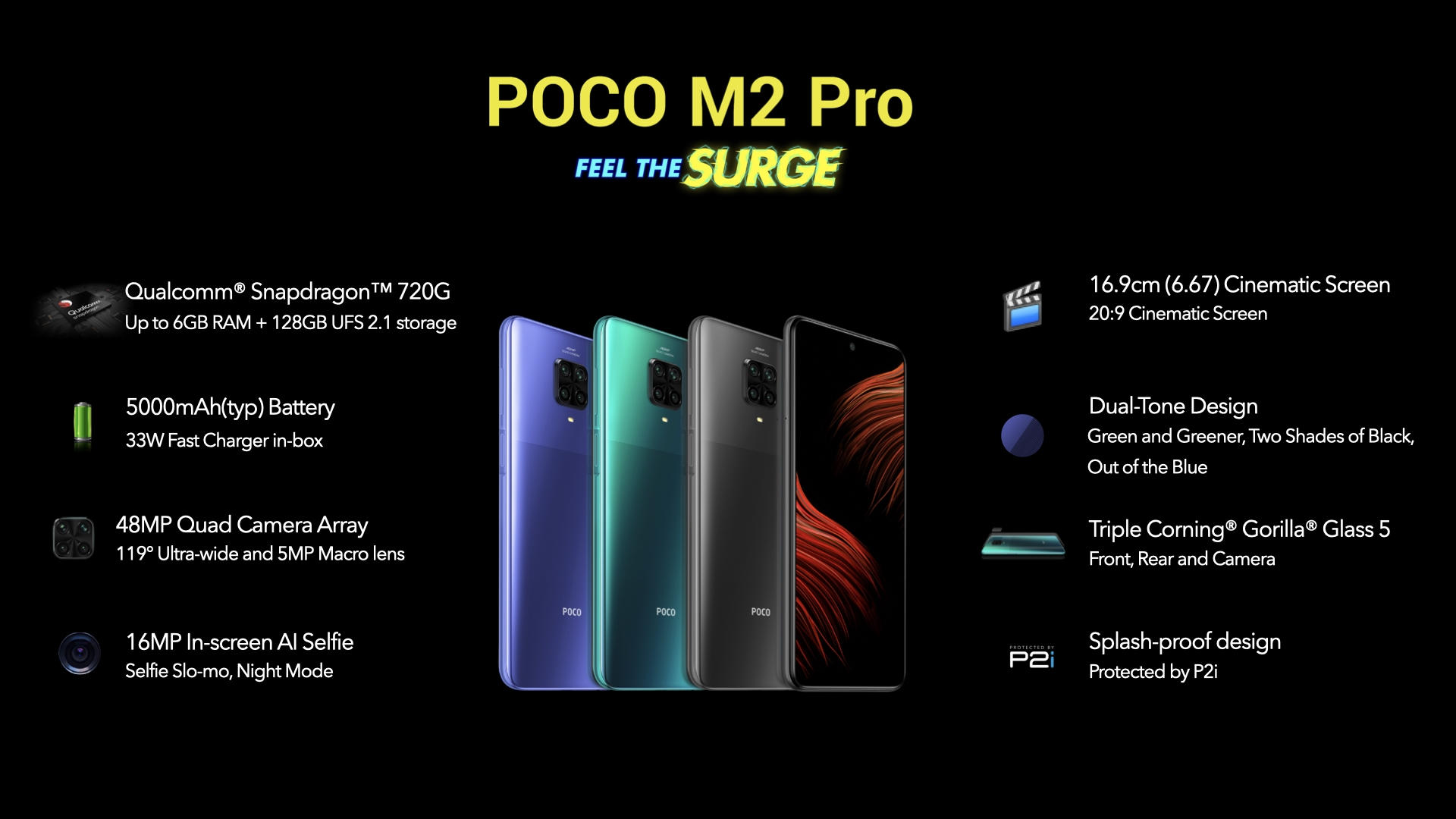 POCO M2 Pro ⷢ 720G + 5000mAh 